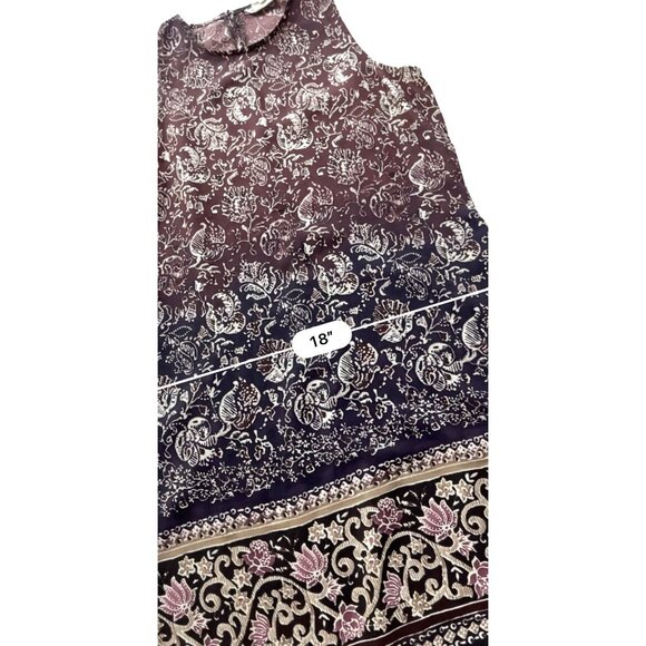 VTG Y2KSarah Richards  Dress Womens 9 Brown Sleeveless Floral Grunge 90s Cottage - Picture 8 of 9